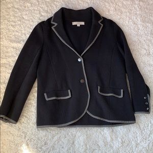 LOFT size XL black/gray sweater blazer